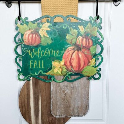 The Round Top Collection Wall Decor | Reversible Fall And Trick Or Treat Sign