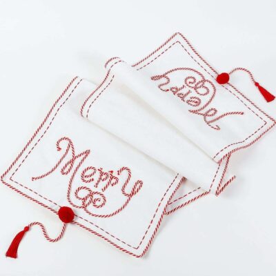 Deck The Halls Y’all Kitchen & Dining | Merry With Tassels Table Runner